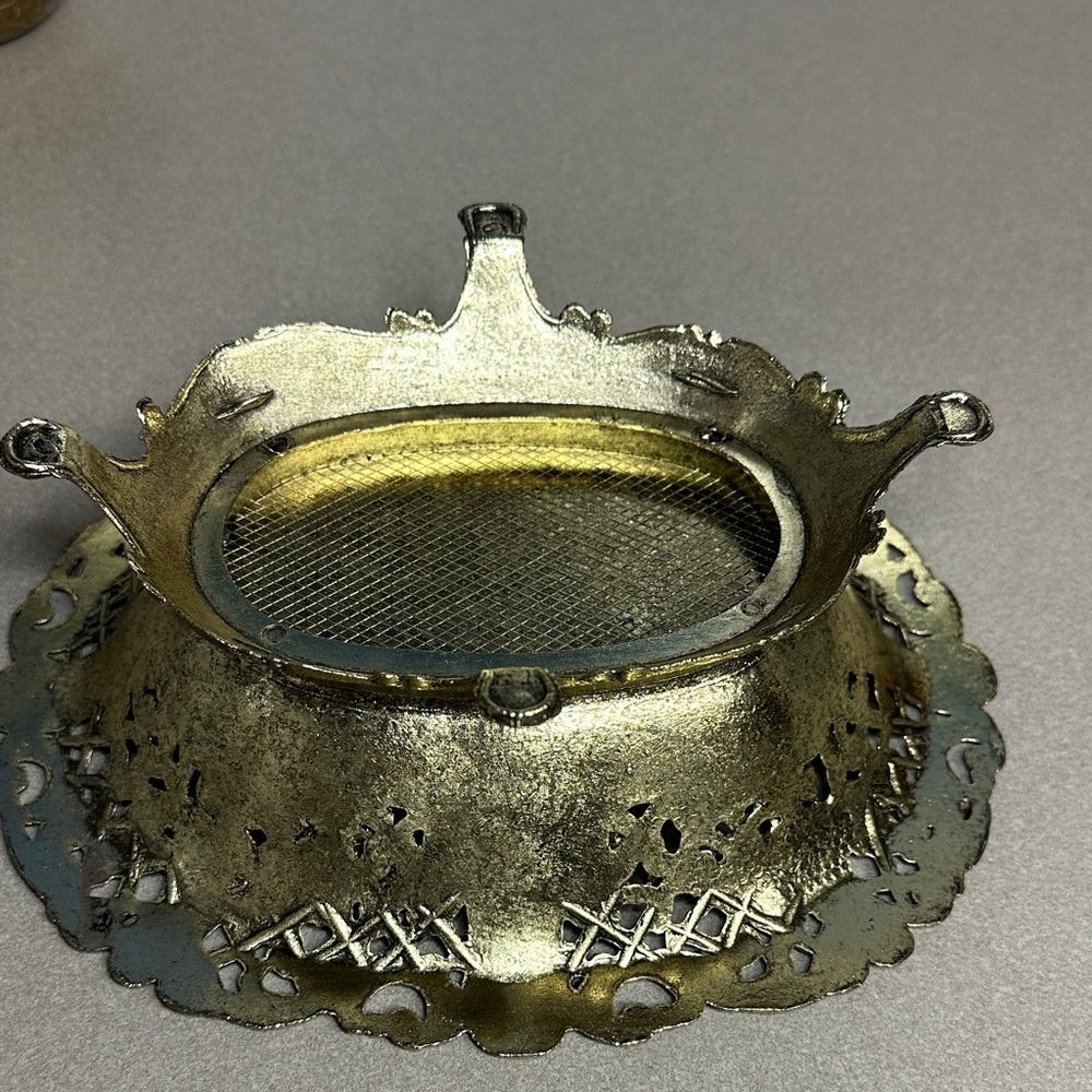 Ornate Gold Decorative Bowl - Picture 7 of 13